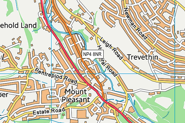 NP4 8NR map - OS VectorMap District (Ordnance Survey) NP4 8NR map - OS VectorMap District (Ordnance Survey)