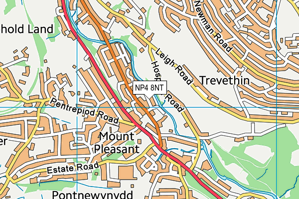 NP4 8NT map - OS VectorMap District (Ordnance Survey) NP4 8NT map - OS VectorMap District (Ordnance Survey)