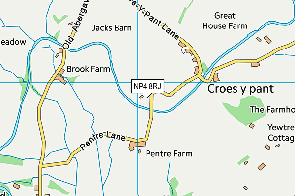NP4 8RJ map - OS VectorMap District (Ordnance Survey)