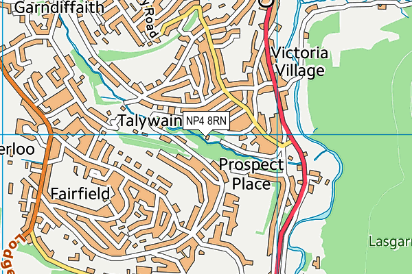 NP4 8RN map - OS VectorMap District (Ordnance Survey) NP4 8RN map - OS VectorMap District (Ordnance Survey)