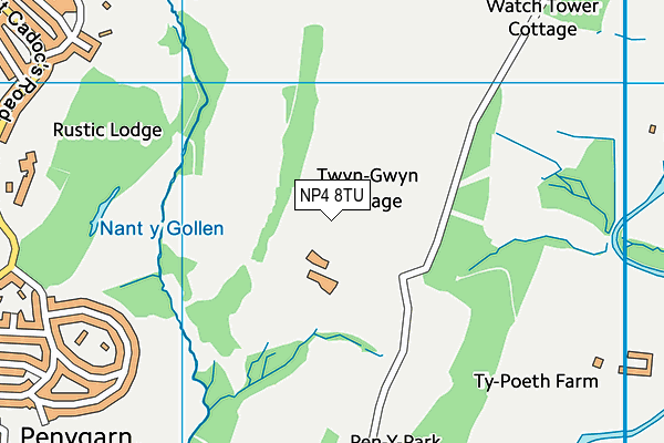 NP4 8TU map - OS VectorMap District (Ordnance Survey) NP4 8TU map - OS VectorMap District (Ordnance Survey)