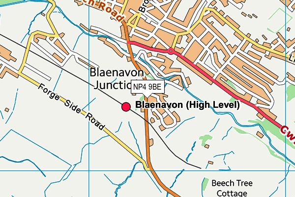 NP4 9BE map - OS VectorMap District (Ordnance Survey) NP4 9BE map - OS VectorMap District (Ordnance Survey)