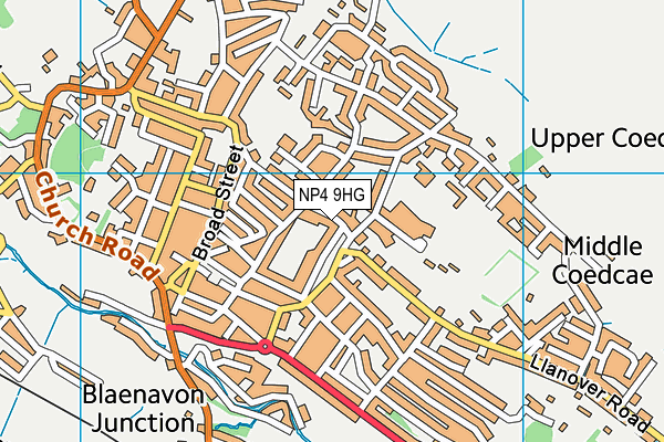 NP4 9HG map - OS VectorMap District (Ordnance Survey) NP4 9HG map - OS VectorMap District (Ordnance Survey)