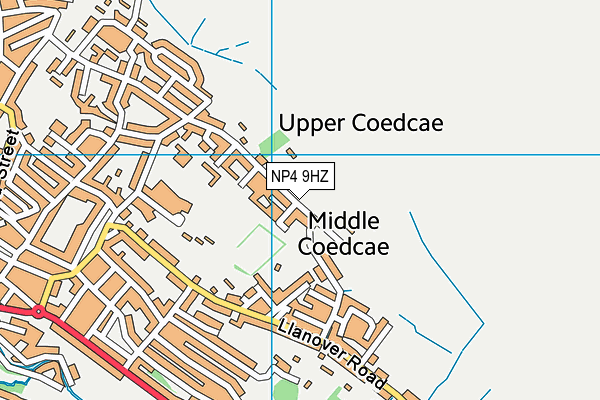 NP4 9HZ map - OS VectorMap District (Ordnance Survey) NP4 9HZ map - OS VectorMap District (Ordnance Survey)