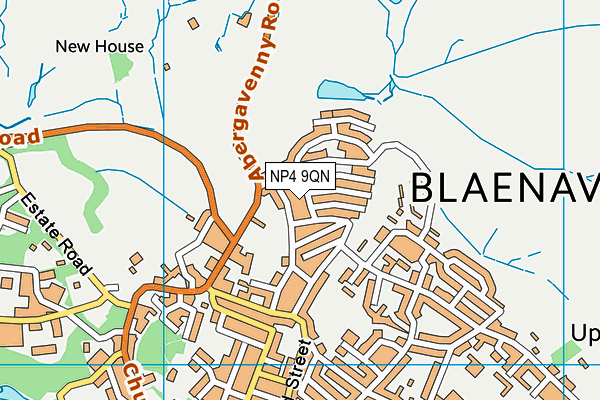 NP4 9QN map - OS VectorMap District (Ordnance Survey)