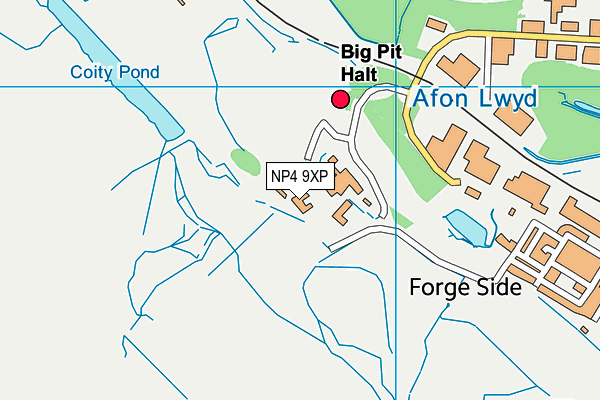 NP4 9XP map - OS VectorMap District (Ordnance Survey) NP4 9XP map - OS VectorMap District (Ordnance Survey)