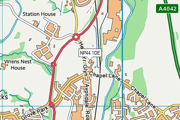 NP44 1DE map - OS VectorMap District (Ordnance Survey) NP44 1DE map - OS VectorMap District (Ordnance Survey)