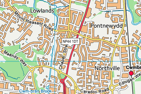 NP44 1DT map - OS VectorMap District (Ordnance Survey) NP44 1DT map - OS VectorMap District (Ordnance Survey)