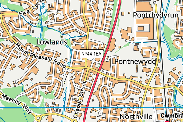 NP44 1EA map - OS VectorMap District (Ordnance Survey) NP44 1EA map - OS VectorMap District (Ordnance Survey)