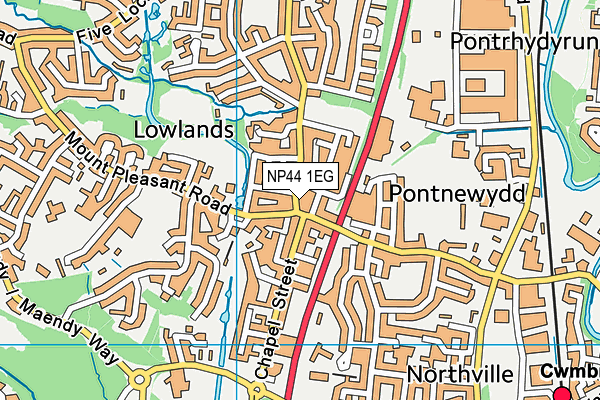 NP44 1EG map - OS VectorMap District (Ordnance Survey) NP44 1EG map - OS VectorMap District (Ordnance Survey)
