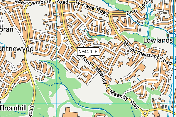 NP44 1LE map - OS VectorMap District (Ordnance Survey) NP44 1LE map - OS VectorMap District (Ordnance Survey)