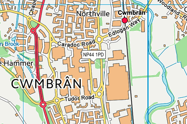 NP44 1PD map - OS VectorMap District (Ordnance Survey) NP44 1PD map - OS VectorMap District (Ordnance Survey)