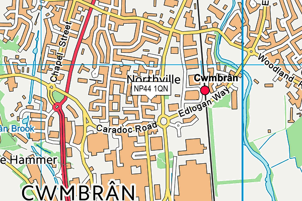 NP44 1QN map - OS VectorMap District (Ordnance Survey) NP44 1QN map - OS VectorMap District (Ordnance Survey)