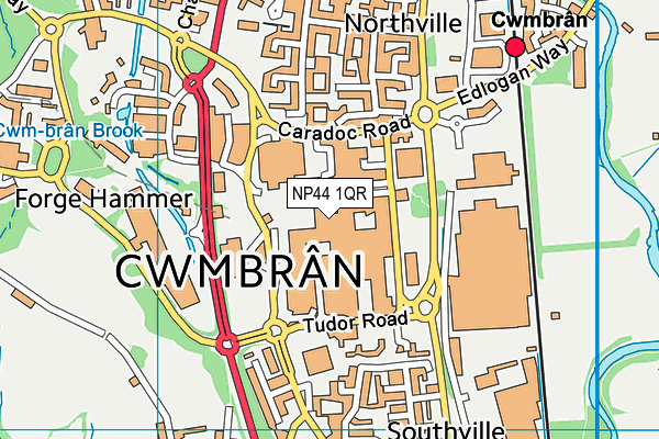 NP44 1QR map - OS VectorMap District (Ordnance Survey) NP44 1QR map - OS VectorMap District (Ordnance Survey)
