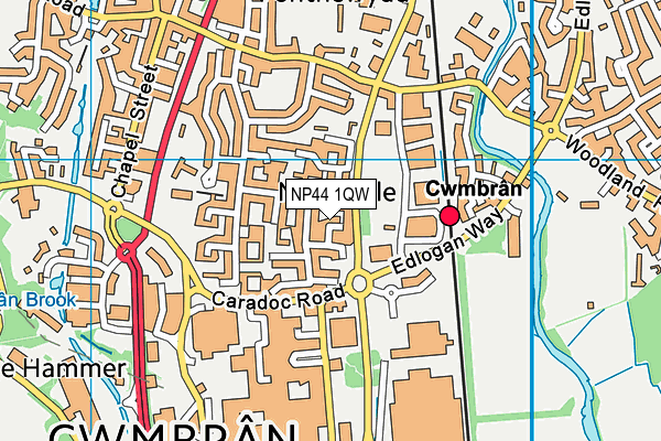 NP44 1QW map - OS VectorMap District (Ordnance Survey) NP44 1QW map - OS VectorMap District (Ordnance Survey)