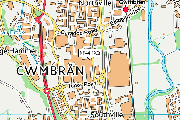 NP44 1XQ map - OS VectorMap District (Ordnance Survey) NP44 1XQ map - OS VectorMap District (Ordnance Survey)