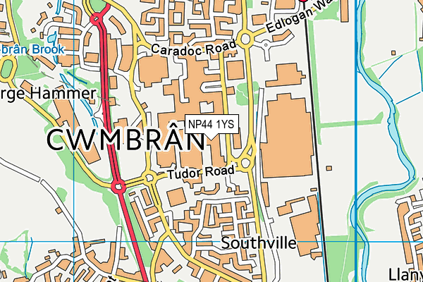 NP44 1YS map - OS VectorMap District (Ordnance Survey) NP44 1YS map - OS VectorMap District (Ordnance Survey)