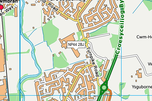 NP44 2BJ map - OS VectorMap District (Ordnance Survey) NP44 2BJ map - OS VectorMap District (Ordnance Survey)