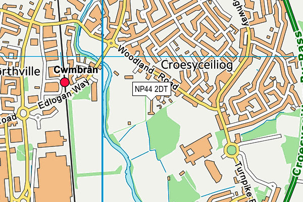 NP44 2DT map - OS VectorMap District (Ordnance Survey) NP44 2DT map - OS VectorMap District (Ordnance Survey)