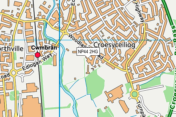 NP44 2HG map - OS VectorMap District (Ordnance Survey) NP44 2HG map - OS VectorMap District (Ordnance Survey)