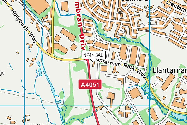 NP44 3AU map - OS VectorMap District (Ordnance Survey) NP44 3AU map - OS VectorMap District (Ordnance Survey)