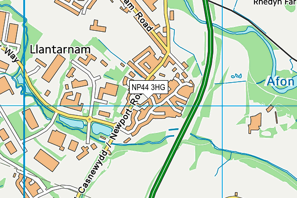 NP44 3HG map - OS VectorMap District (Ordnance Survey) NP44 3HG map - OS VectorMap District (Ordnance Survey)