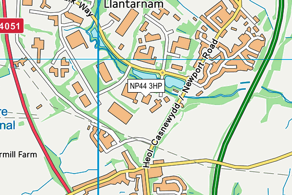 NP44 3HP map - OS VectorMap District (Ordnance Survey) NP44 3HP map - OS VectorMap District (Ordnance Survey)