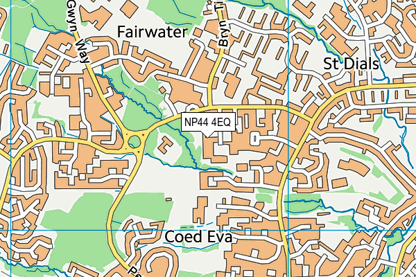NP44 4EQ map - OS VectorMap District (Ordnance Survey) NP44 4EQ map - OS VectorMap District (Ordnance Survey)