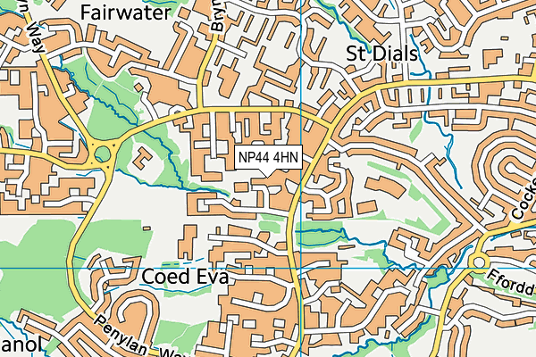 NP44 4HN map - OS VectorMap District (Ordnance Survey)