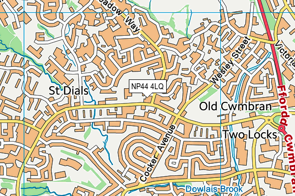 NP44 4LQ map - OS VectorMap District (Ordnance Survey) NP44 4LQ map - OS VectorMap District (Ordnance Survey)