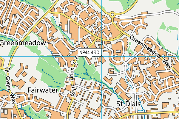 NP44 4RD map - OS VectorMap District (Ordnance Survey) NP44 4RD map - OS VectorMap District (Ordnance Survey)
