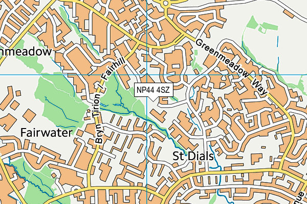 NP44 4SZ map - OS VectorMap District (Ordnance Survey) NP44 4SZ map - OS VectorMap District (Ordnance Survey)