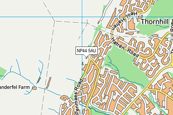 NP44 5AU map - OS VectorMap District (Ordnance Survey) NP44 5AU map - OS VectorMap District (Ordnance Survey)