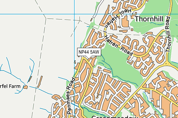 NP44 5AW map - OS VectorMap District (Ordnance Survey) NP44 5AW map - OS VectorMap District (Ordnance Survey)