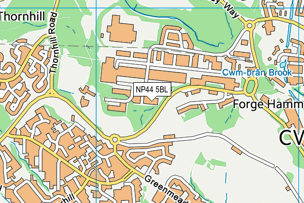 NP44 5BL map - OS VectorMap District (Ordnance Survey) NP44 5BL map - OS VectorMap District (Ordnance Survey)