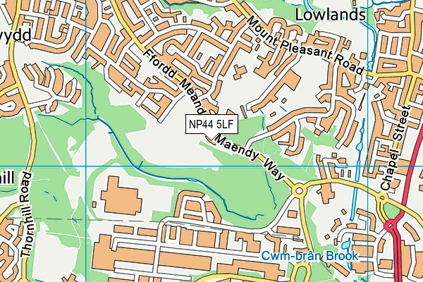 NP44 5LF map - OS VectorMap District (Ordnance Survey) NP44 5LF map - OS VectorMap District (Ordnance Survey)