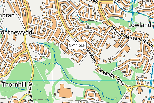 NP44 5LH map - OS VectorMap District (Ordnance Survey) NP44 5LH map - OS VectorMap District (Ordnance Survey)