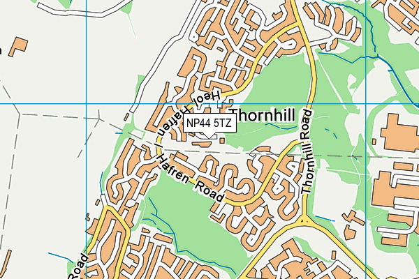 NP44 5TZ map - OS VectorMap District (Ordnance Survey) NP44 5TZ map - OS VectorMap District (Ordnance Survey)
