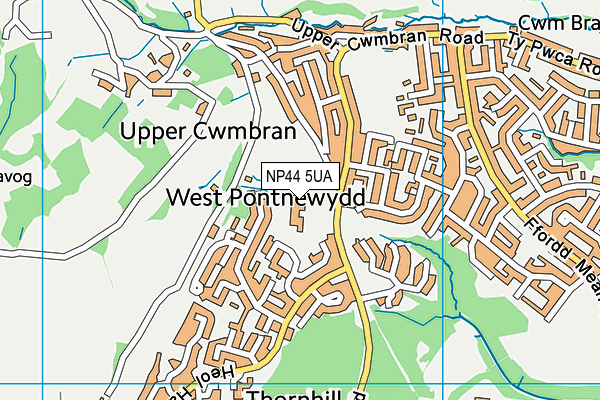 NP44 5UA map - OS VectorMap District (Ordnance Survey) NP44 5UA map - OS VectorMap District (Ordnance Survey)