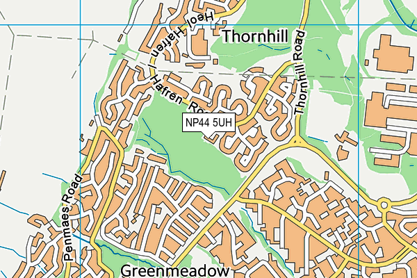 NP44 5UH map - OS VectorMap District (Ordnance Survey) NP44 5UH map - OS VectorMap District (Ordnance Survey)