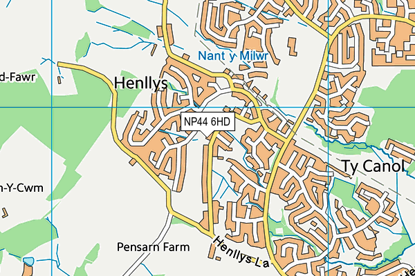 NP44 6HD map - OS VectorMap District (Ordnance Survey) NP44 6HD map - OS VectorMap District (Ordnance Survey)