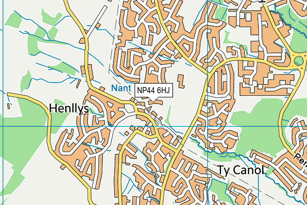 NP44 6HJ map - OS VectorMap District (Ordnance Survey) NP44 6HJ map - OS VectorMap District (Ordnance Survey)