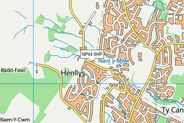 NP44 6HP map - OS VectorMap District (Ordnance Survey) NP44 6HP map - OS VectorMap District (Ordnance Survey)