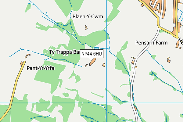 NP44 6HU map - OS VectorMap District (Ordnance Survey) NP44 6HU map - OS VectorMap District (Ordnance Survey)
