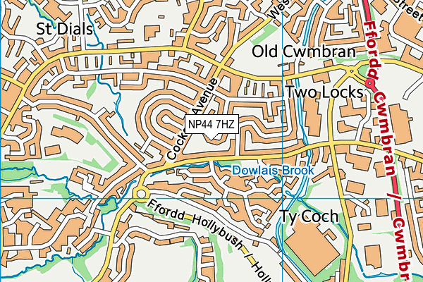 NP44 7HZ map - OS VectorMap District (Ordnance Survey) NP44 7HZ map - OS VectorMap District (Ordnance Survey)