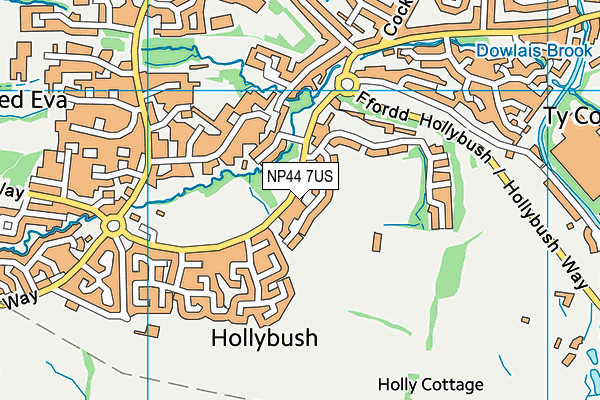 NP44 7US map - OS VectorMap District (Ordnance Survey) NP44 7US map - OS VectorMap District (Ordnance Survey)