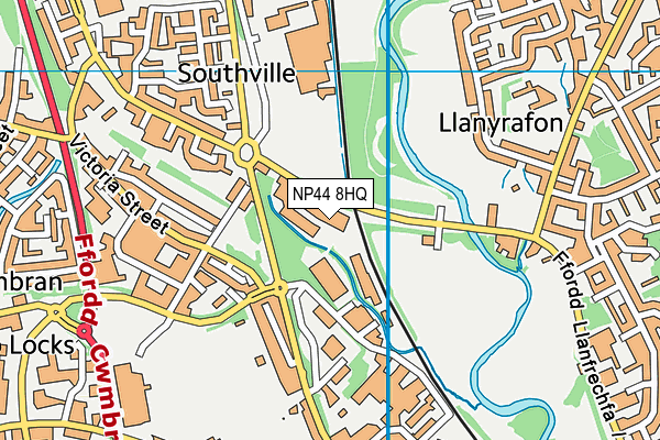 NP44 8HQ map - OS VectorMap District (Ordnance Survey) NP44 8HQ map - OS VectorMap District (Ordnance Survey)