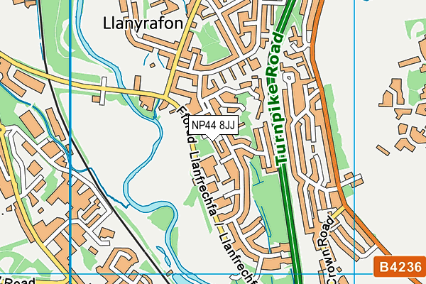 NP44 8JJ map - OS VectorMap District (Ordnance Survey) NP44 8JJ map - OS VectorMap District (Ordnance Survey)