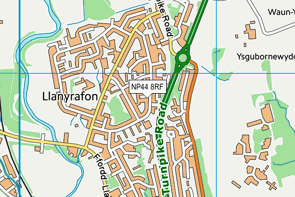 NP44 8RF map - OS VectorMap District (Ordnance Survey) NP44 8RF map - OS VectorMap District (Ordnance Survey)