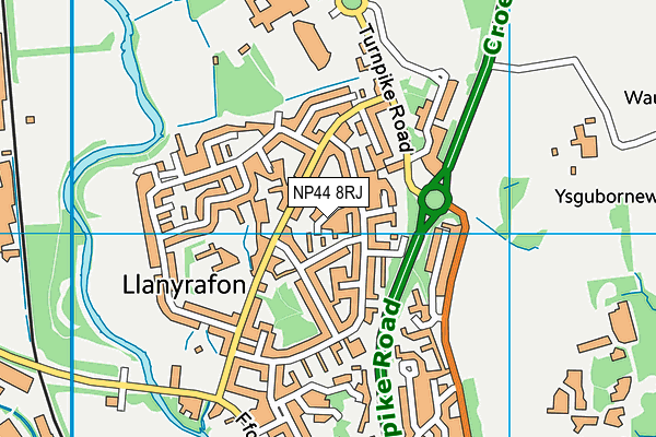 NP44 8RJ map - OS VectorMap District (Ordnance Survey) NP44 8RJ map - OS VectorMap District (Ordnance Survey)